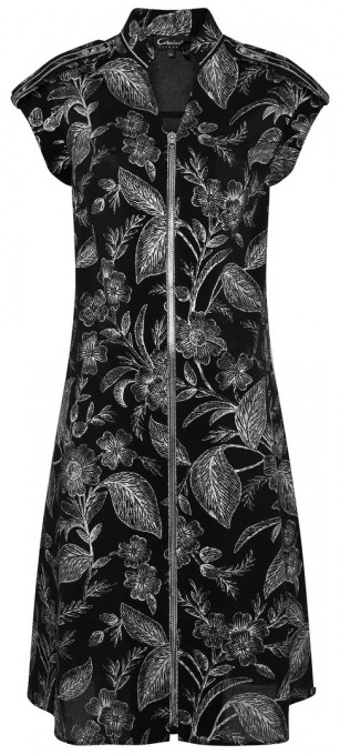 Bawełniana sukienka z haftem kwiatowym