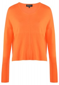 Wełniany sweter w kolorze pomarańczowym