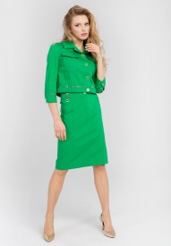 Bawełniana spódnica w kolorze zielonym