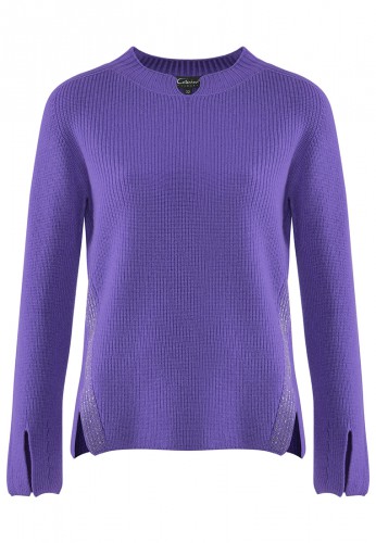 Wełniany sweter w kolorze fioletowym