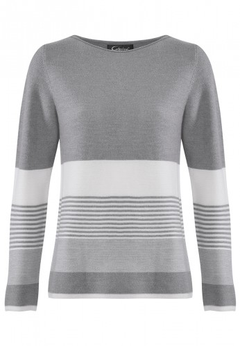 Wełniany sweter w kolorze szarym