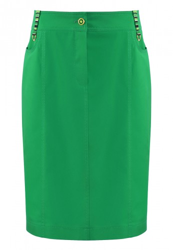 Bawełniana spódnica w kolorze zielonym